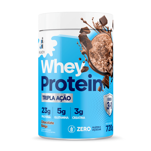 Health Whey Tripla ação 720g sabor Chocolate Belga Health Whey Tripla ação 720g sabor Chocolate Belga