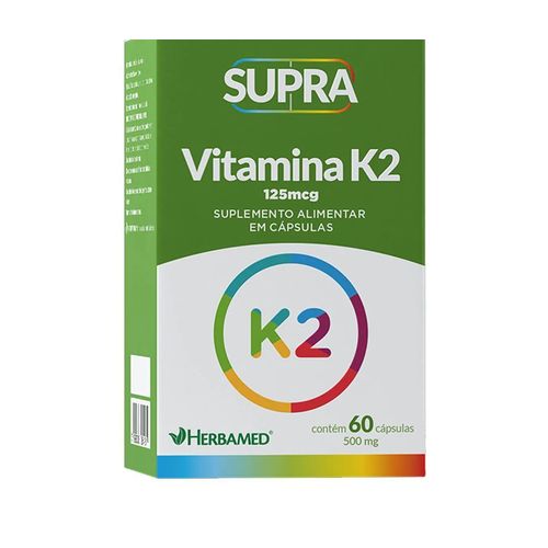 Supra Vitamina K2 125mg C/60 Cápsulas Supra Vitamina K2 125mg C/60 Cápsulas