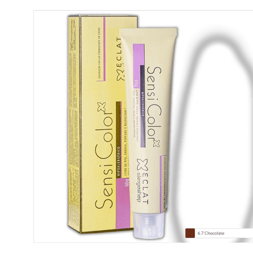 Tintura Hipoalergênica Alergoshop Cor 6.7 Chocolate 60g