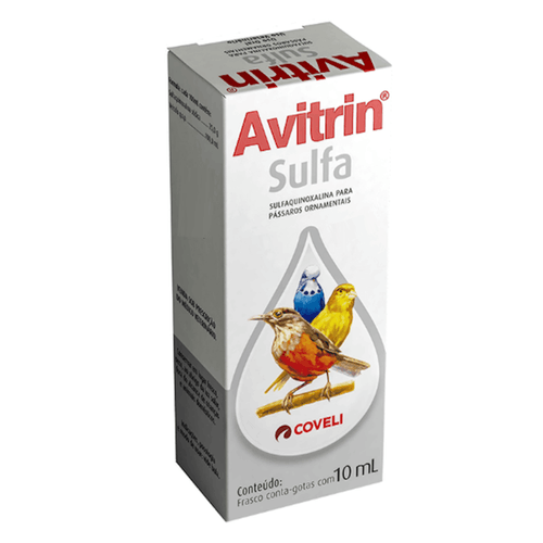 AVITRIN SULFA 10ML COVELI PARA AVES ORNAMENTAIS