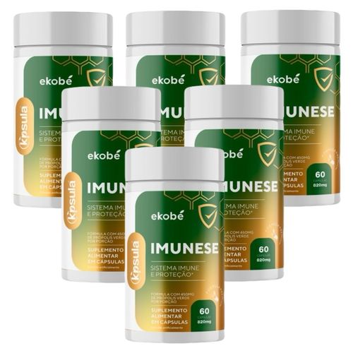 6x K'psula Imunese- Vit. C- Vit. D- Vit. E- Selênio e Zinco