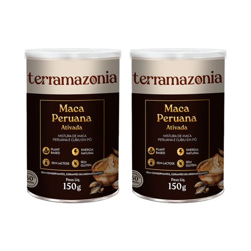 Kit 2X: Maca Peruana Ativada Sem Glúten Terramazonia 150g Kit 2X: Maca Peruana Ativada Sem Glúten Terramazonia 150g