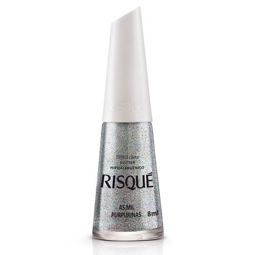 Kit c/4 Risque Esmalte Glitter Mil Purpurinas