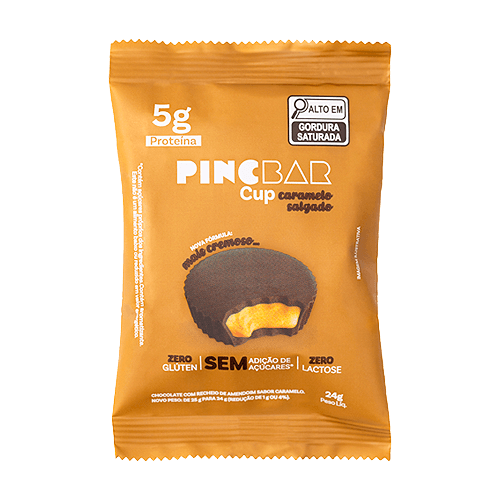 Snack Proteico Caramelo Salgado Pinc Cup 24g Snack Proteico Caramelo Salgado Pinc Cup 24g