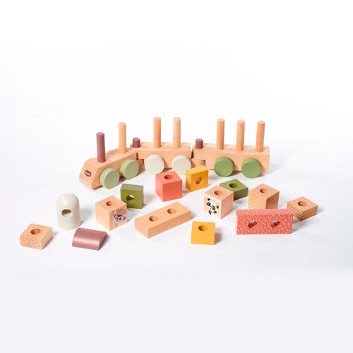 Trenzinho de Madeira Boho Chic - Tiny Love