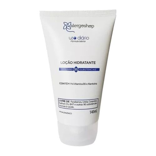 Loção Hidratante Hipoalergênica Alergoshop 140ml Branco
