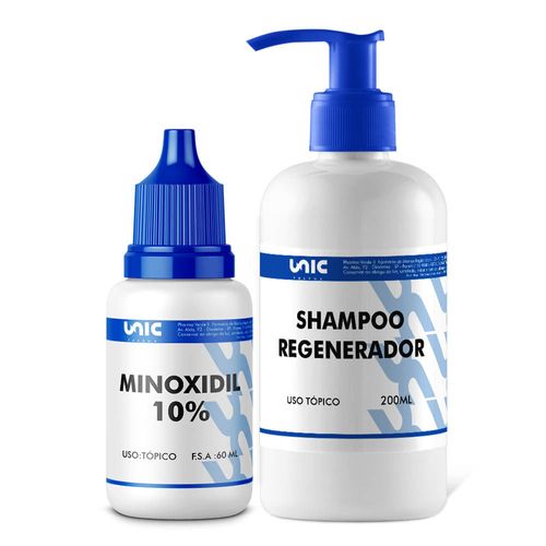 Minoxidil 10% 60ml Shampoo Regenerador 200ml