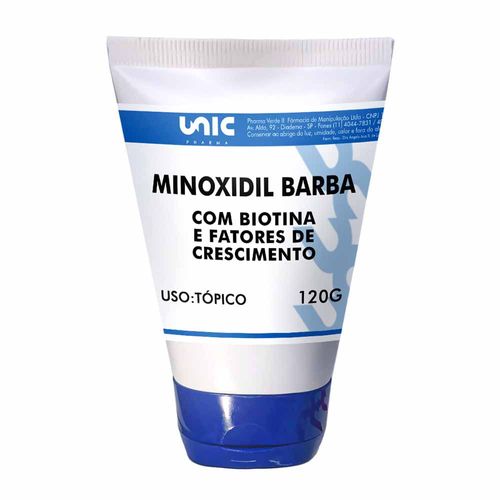 Minoxidil 5% Para Barba com biotina mais fatores de crescimento 120g Minoxidil 5% Para Barba com biotina mais fatores de crescimento 120g