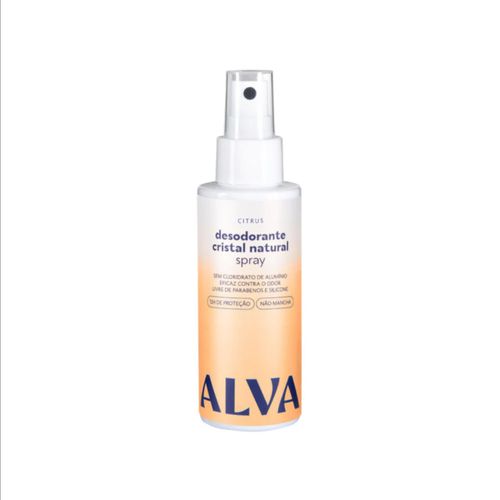 Desodorante Cristal Natural Spray Citrus Alva 120g Desodorante Cristal Natural Spray Citrus Alva 120g