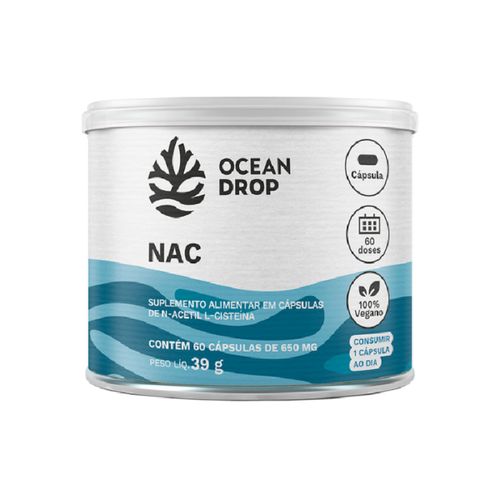 NAC Ocean Drop 650mg 60cáps NAC Ocean Drop 650mg 60cáps