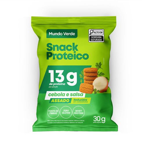 Snack Proteico Cebola e Salsa Mundo Verde 30g Snack Proteico Cebola e Salsa Mundo Verde 30g