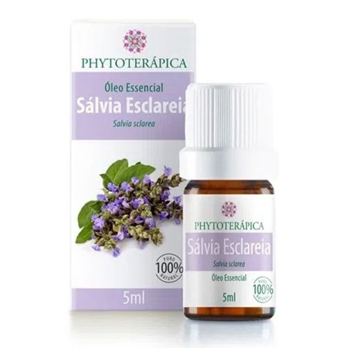 Óleo Essencial Sálvia Esclareia Phytoterápica 5ml Óleo Essencial Sálvia Esclareia Phytoterápica 5ml