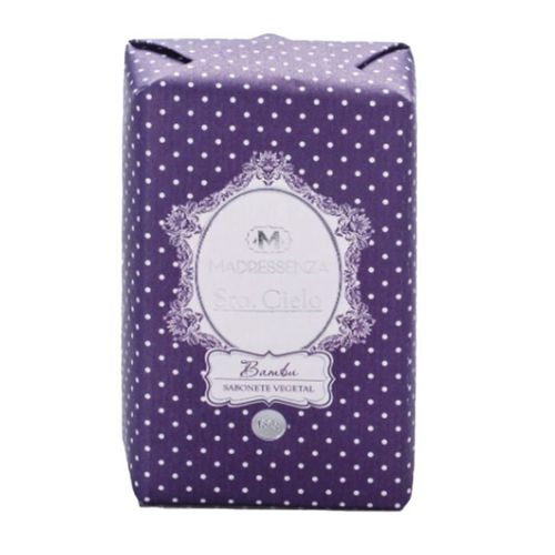 Sabonete Vegetal em Barra Bambu Madressenza 180g 10cm sem cor