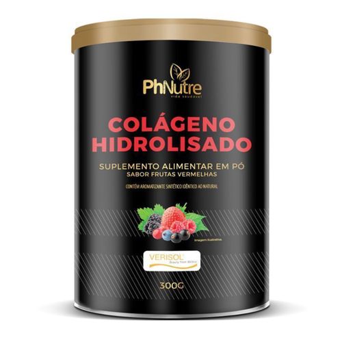 Colágeno Verisol Sabor Frutas Vermelhas Phnutre 300g Colágeno Verisol Sabor Frutas Vermelhas Phnutre 300g