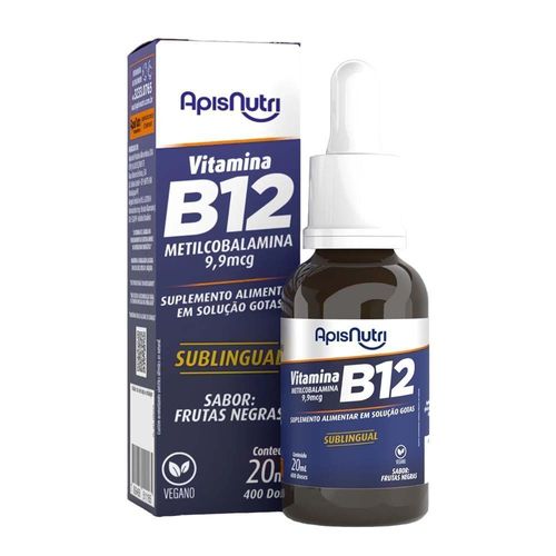 Vitamina B12 ApisNutri Sabor Frutas Negras 20ml