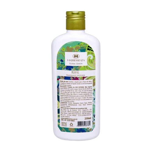 Refil Difusor De Aromas Floral Lemon Madressenza 250ml Refil Difusor De Aromas Floral Lemon Madressenza 250ml