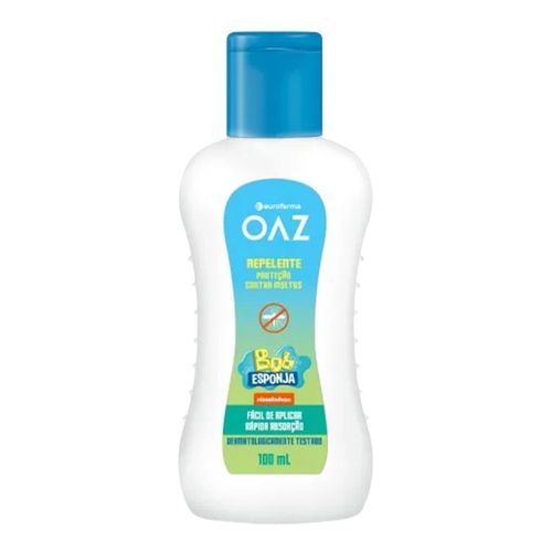 Repelente Infantil OAZ Bob Esponja 4h Proteção Eurofarma 100ml incolor