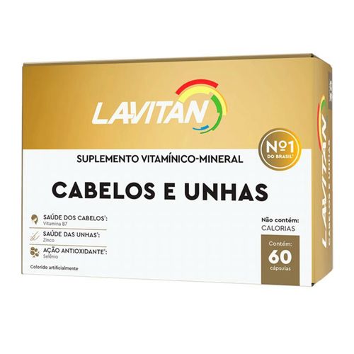 Lavitan Cabelos e Unhas 60 cápsulas Lavitan Cabelos e Unhas 60 cápsulas