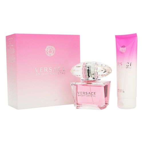 Kit Perfume Versace Bright Crystal Eau De Toilette 50ML+ Loção Corporal 100ml 50ml Incolor