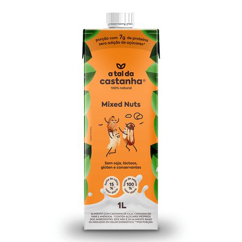 Bebida Vegetal Mixed Nuts A Tal da Castanha 1l Bebida Vegetal Mixed Nuts A Tal da Castanha 1l