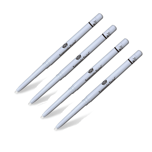Kit 4 Lápis Retrátil Olhos Branco Expressão Facial Hintz