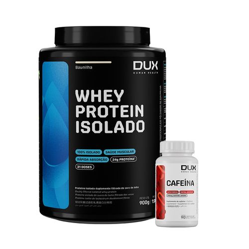 Cafeína+ Whey Baunilha Cafeína Pote 90 Cápsulas + Whey Baunilha 900g Cafeína+ Whey Baunilha Cafeína Pote 90 Cápsulas + Whey Baunilha 900g