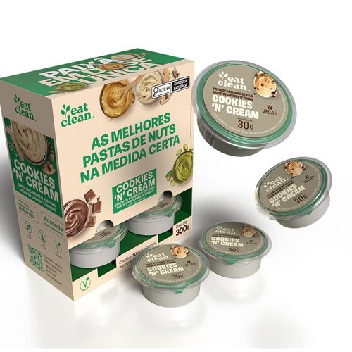 Pasta de Castanha de Caju Cookies 30g - display  10 unidades Cookies  30g