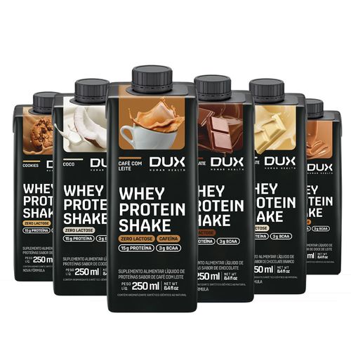 Kit 6 Whey Protein Shake Sortidos Sortido