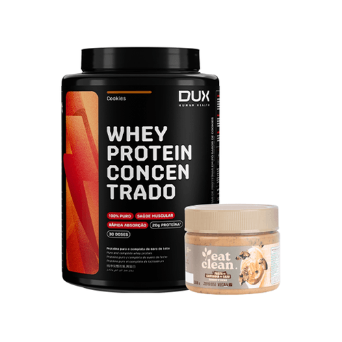 Kit Cookies Whey Protein Concentrado Cookies 900g + Pasta de Castanha Cookies 'n' Cream 300g