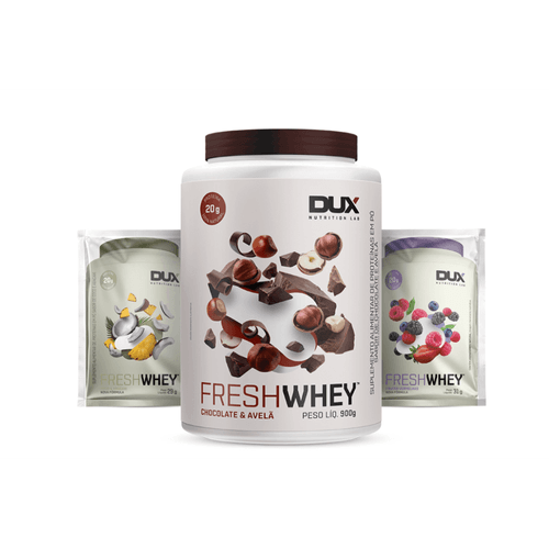 FRESHWHEY CHOCOLATE E AVELÃ 900G + 2 SACHÊS BRINDE Chocolate e Avelã