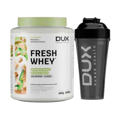 Pistache e Chocolate Branco 450g + Coqueteleira Pistache e Chocolate Branco 450g + Coqueteleira