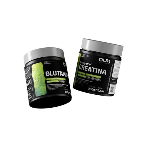 KIT RECUPERAÇÃO MUSCULAR 300g Creatina Creapure + Glutamina (300g) Creatina 300g + Glutamina 300g