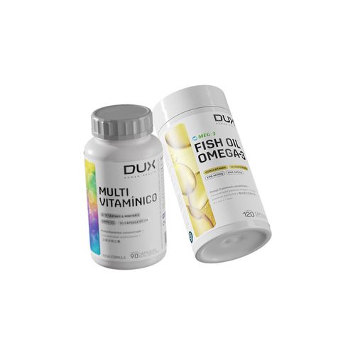 KIT VITALIDADE Sabor Natural Multivamínico (90 cápsulas) + Fish Oil (120 cápsulas) KIT VITALIDADE Sabor Natural Multivamínico (90 cápsulas) + Fish Oil (120 cápsulas)