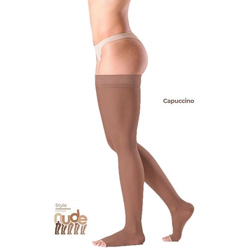Meia 7/8 Ever Sheer 20-30 mmHg Aberta Capuccino Tam P3 Meia 7/8 Ever Sheer 20-30 mmHg Aberta Capuccino Tam P3