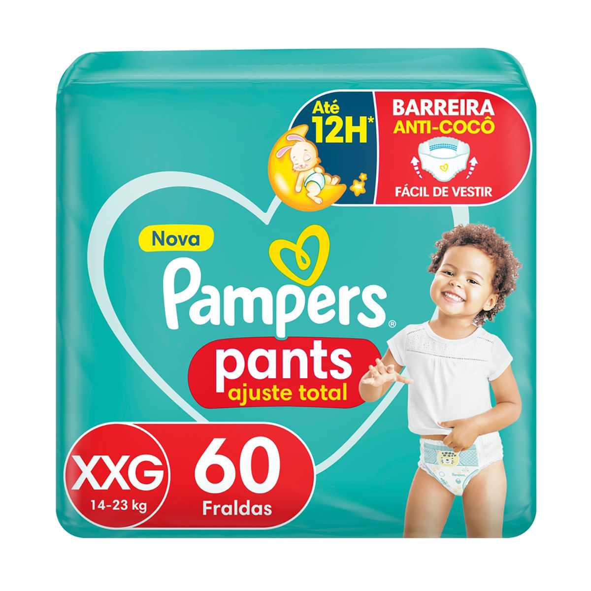 Fralda Pampers Pants Ajuste Total Roupinha XG 86 Unidades