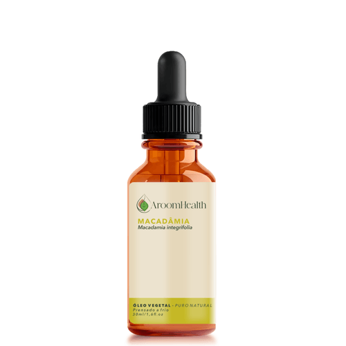 Óleo vegetal puro natural de Macadâmia - 30 ml