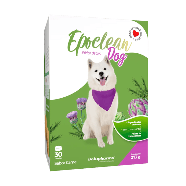 EPOCLEAN DOG 213G COM 30 TABLETES SABOR CARNE PARA CÃES