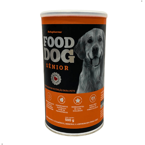 FOOD DOG SENIOR 500G NUTRIÇÃO PARA CÃES IDOSOS