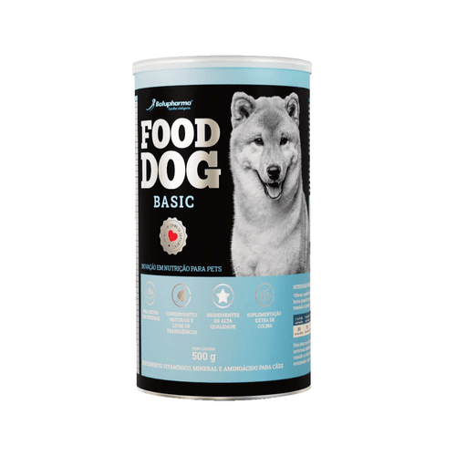 FOOD DOG BASIC 500G NUTRIÇÃO PARA CÃES ADULTOS