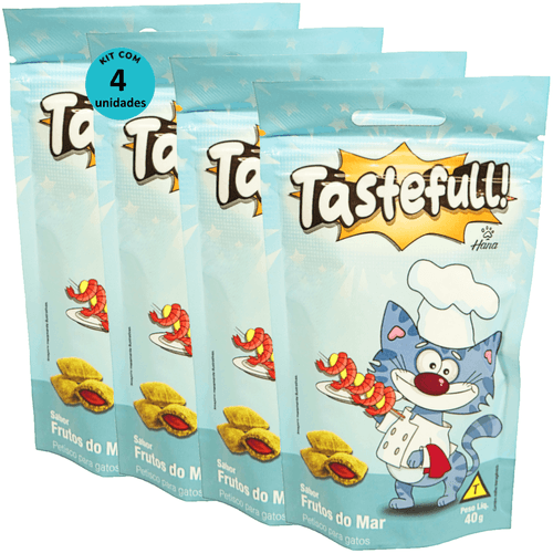 Hana Tastefull Nuggets Para Gatos Frutos do Mar 40g Kit 4 un Hana Tastefull Nuggets Para Gatos Frutos do Mar 40g Kit 4 un