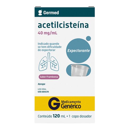 Expectorante Acetilcisteína 40Mg/Ml Genérico Germed 120Ml