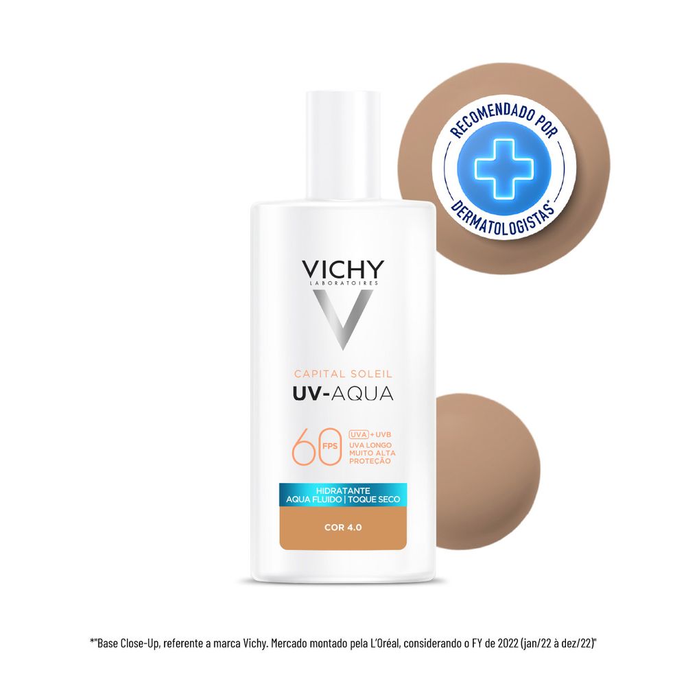Protetor Solar Facial Efeito Matte 16h FPS 60 Vichy UV-AQUA Cor
