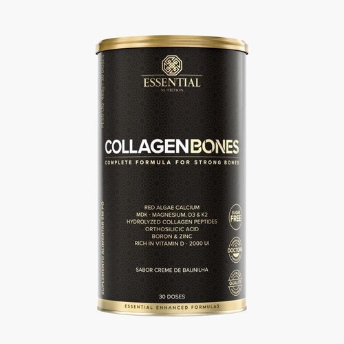 Collagen Bones Creme de Baunilha Essential Nutrition 483g Collagen Bones Creme de Baunilha Essential Nutrition 483g