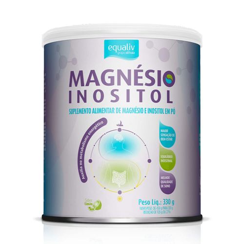 Magnésio Inositol Limão Equaliv 330g Magnésio Inositol Limão Equaliv 330g
