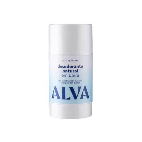 Desodorante Natural em Barra Sem Perfume Alva 55g