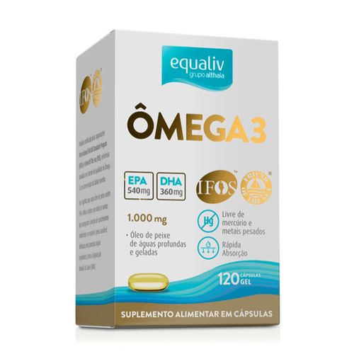Ômega 3 1000mg Equaliv 120caps Ômega 3 1000mg Equaliv 120caps
