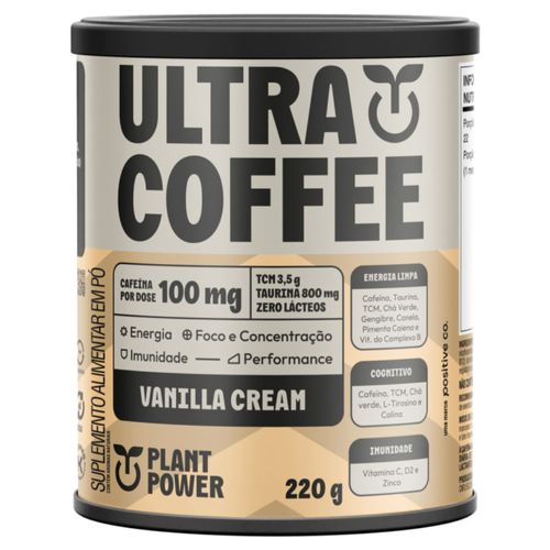 Ultracoffee Vanilla Cream Plant Power 220g