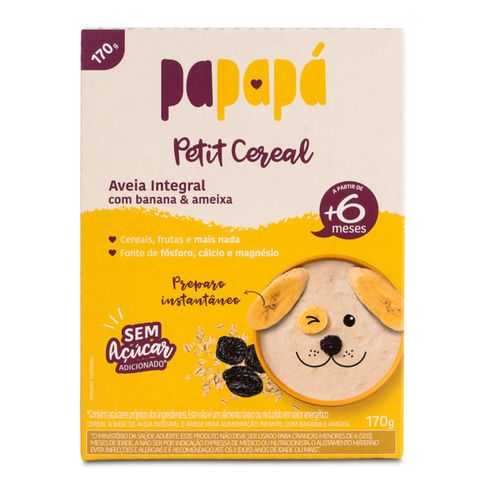 Cereal Infantil Aveia Banana Ameixa Papapá 170g Cereal Infantil Aveia Banana Ameixa Papapá 170g