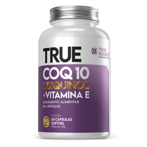 True CoQ10 Ubiquinol +Vitamina E Lipossomal True Source 60caps True CoQ10 Ubiquinol +Vitamina E Lipossomal True Source 60caps