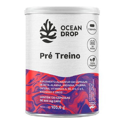 Pré Treino Ocean Drop 880mg 120cáps